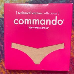 NIB Commando Technical Cotton Thong sz XS